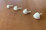 Kép 1/2 - C íves elefántcsont PVC külső kapszula 12,5mm