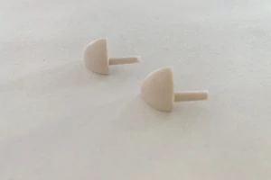 C íves rózsaszín PVC külső kapszula 8mm
