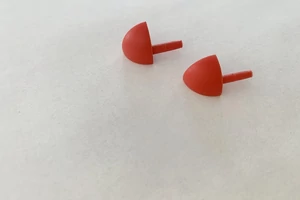 C íves piros PVC külső kapszula 8mm