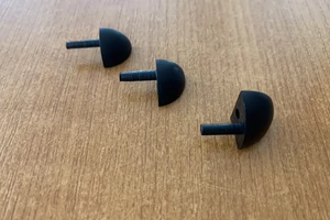 C íves fekete PVC külső kapszula 12,5mm