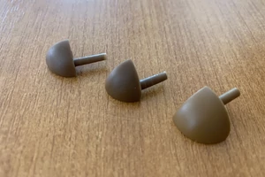 C íves barna PVC külső kapszula 12,5mm