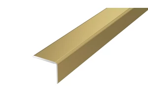 Szögletes utólagos öntapadós arany eloxált alumínium profil 20x25mmx1,2m