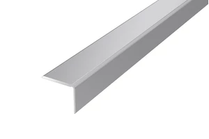 Szögletes utólagos ezüst eloxált alumínium lépcső profil 20x25mmx1,2m