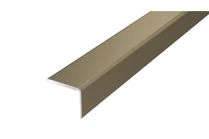 Szögletes utólagos titán eloxált alumínium lépcső profil 20x25mmx1,2m