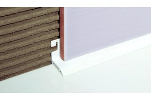 Kádszegély fehér beépíthető L alakú PVC profil 25x22mmx2,5m