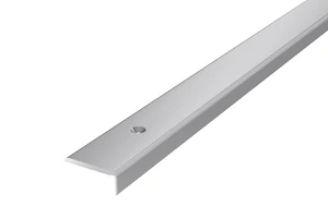 Szögletes utólagos lecsavarozható ezüst eloxált alumínium lépcső profil 10x25mmx2,7m