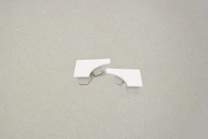 Higiéniai fehér beépíthető PVC végzáró kapszula 8mm